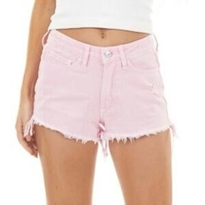 Pacsun pink High Waisted Denim Festival Shorts